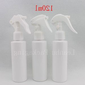 40x 120 ml de maquiagem branca spray de gatilho, recipiente de garrafa de spray de plástico vazio, garrafa de spray de água recarregável DIY gxivl