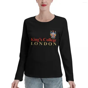 Frauenpolos King's College London Long Sleeve T-Shirts T-Shirt weibliche Tees Kleid für Frauen sexy