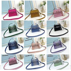 Luxury Brand Leather Mini Handbag Chain Shoulder Bag Women's Fashion Designer Bag Imitation Crystal Decoration Crossbody Bag Classic Women's Handbag