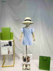 baby kjol enstaka bröstkardigan design prinsessklänning storlek 100-150 cm barn designer kläder sommar flickor partydress 24 maj
