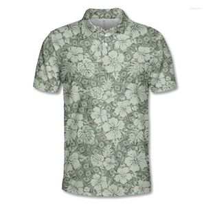 Erkek Polos Komik Hawaii Desen Polo T Shirt Erkekler Moda 3d Baskı T-Shirts Traend Street Teps Kavur Kısa Kollu Bluz Giysileri