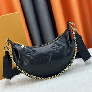 A mais nova marca de alta qualidade Designer de luxo Bolsa de ombro de couro real Moda de ouro Bolsas de embreagem Crossbody Bolsas Pochette Removable Removable