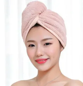 Großhandel Mikrofaser Schnell trockener Turban Cap Magic Haar Trocknen Handtuch Hut Wellniallachtwege Schlaftuch Schlaftuch