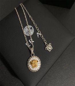 Fabriksdirekt modemärke silverpläterad halsband 47 cm metallhalsband gåva för kvinna smycken kvalitet snabbt levererad2468287