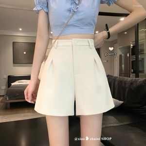 Women's Shorts Summer Trousers Women Casual Elastic Waist 2024 Vintage Solid Pants Female Side Pockets Cotton Loose V169