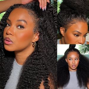 4C Baby Hairs Koronna ludzka peruka z perwersyjnymi krawędziami linii lotniczej przezroczystą niewidzialne węzły Pre -Cut HD koronkowe przedni peruka wstępnie wybielona wstępnie wybita 130% gęstość