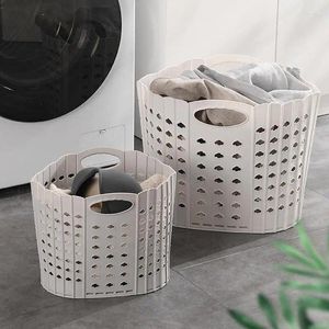 Laundry Bags Folding Basket With Handle Wall Mounted Collapsible Hamper Box Multipurpose Bedroom Clothes Organizer