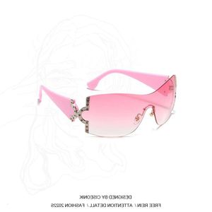 2024 cis conik Millennium Spicy Girl Vielseitige und futuristische neue integrierte Sonnenbrille Personalisierte Y2K Unibody Männer- und Frauen -Sonnenbrille Mode -Sonnenbrille