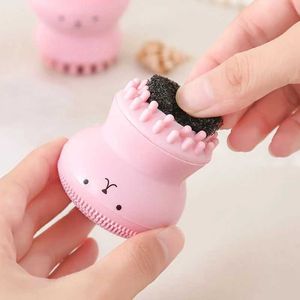 JMZG Cleaning Silicone facial cleaning brush facial deep hole skin care scrub cleaning tool new mini beauty soft deep cleaning exfoliator tool d240510