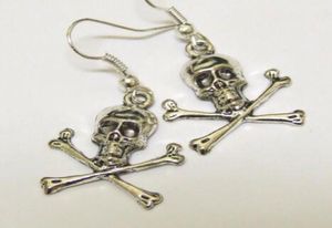 50Pair vintage Silver Skull Hamsa Hand Owl Starfish Mermaid Moon Angel Elephant Lotus Feather 925 DropDangle Chandelier Earri9715532