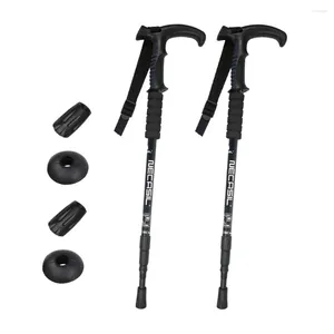 Trekking Poles NCS-10 T-handle Ultralight Adjustable Nordic Walking Sticks Adult Hiking Canes Non-slip Alpenstocks