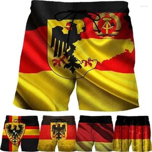Shorts maschile Stampa 3D Germania National Emblem Beach Beach For Men Casual Seaside Swim Trunks Beachwear Kids Bast Dry Homme