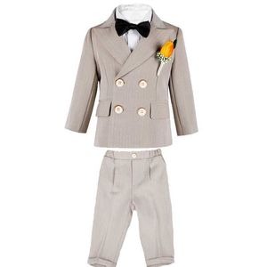 Anzüge 2022 Jungen formelle Jacke Weste Hosen Fotografie Anzug Kinder 1 Jahr Geburtstag Geschenkkinder Hochzeitsanzug Performance Party Kleid