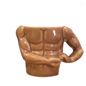 Muggar muskelmugg högt värde Drinking Cup Creative Ceramic Office Milk Coffee Abdominal Styling Kawaii Hunk Tea