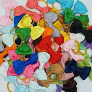 Dog Apparel Pet Hair Bows Convenient Durable Stylish Must-have Fashionable Item 100 Pieces For Multiple Use Ribbon Accessories