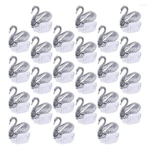 Dekoracyjne figurki Swan Candy Boxes Bridal Shower Gift Treat Wedding Ornaments Favor Favors Case