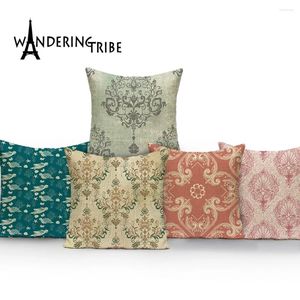 Pillow Vintage Mandala Throw Pillows Case Floral Geometric Sofa Decorative Cases Abstract Stripe Decor Cover Almofadas