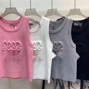 Loewve Vest Designer Tanks femininos Camis Luxury Spending Solping Surps New Summer Top Knitwear