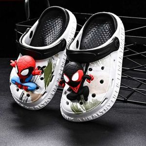 Сандалии детская повседневная обувь Eva Sandals Boys and Girls Cartoon Anti Slip мягкая подошва детского пляжа белые черные туфли. Размер 24-44L240510