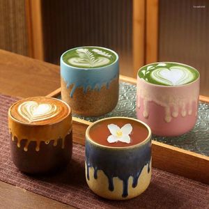 Tea Cups 250ML Ceramic Teacup High Quality Crude Pottery Household Water Cup Retro Creative Coffee Bowl Home