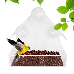 Other Bird Supplies Window Feeder Acrylic Clear Strong Suction House Feeders Outdoor Transparent Seed