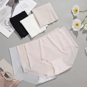 Kadın Panties Yaz Buz İpek Dikişsiz iç çamaşırı Bayanlar Ultra-İnce Hızlı Kuruyan Pantolon Mühendisleri M-XL