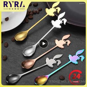 Spoons Coffee Cute Practical Fun Cartoon 304 Stainless Steel Durable Comfortable Gift Spoon Top-rated Multipurpose