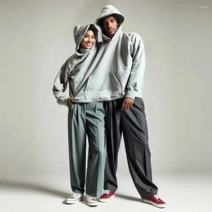 Women's Hoodies Couple Two Person Intimate Connection Hooded Sweatshirt Men Pullover Loose Solid Streetwear One Piece Intimates Clothing