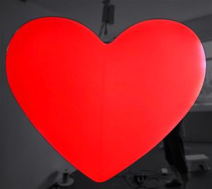 Großhandel personalisierte aufblasbare Herz -Hanging -LED -Ballon Red Lighting Air Blowing Heart für Clubparty und Hochzeitsdekoration