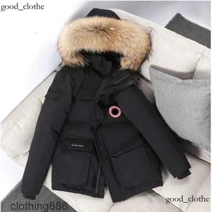 Canadas GooseJacket Płaszcz zimowy grube ciepłe męskie kurtki w dół kurtki robocze kurtka gęstej mody utrzymywania pary na żywo nadawanie płaszcza gęsią kurtka 720