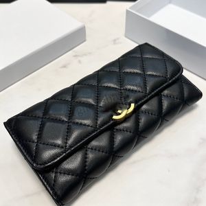Portafoglio Top Fashion Simple Xiaoxiangfeng Lingge Womens Long portatile Nuova borsa di marea casual carta semplice e di grande capacità