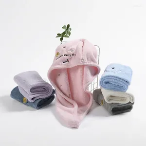 Towel Hair Dry Cap Female Microfiber Absorbent Thickened Shower Quick-drying Coral Fleece Scarf