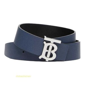 Designer Barbaroy Belt Fildle Fuckle Genuine Leather Belt Mens e Cinturão das Mulheres Belra Azul Preto Black de Doubla Lado de Prata Cinturão Fuzel