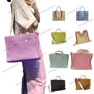 Raffias de palha clássica Bolsa de praia de grande capacidade TEAÇÃO DE LUZULO Shopper Balca feminina Bolsa de fim de semana Bolsas de fim de semana embreagem crossbody Top Designer ombro de moda