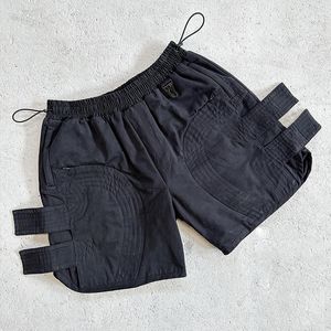 Heavy Weight Washed Shorts Men Women High Quality Drawstring Multiple Pockets Shorts Breeches