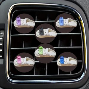 Interior Decorations Mti Color Perforated Shoes Cartoon Car Air Vent Clip Outlet Per Clips For Office Home Freshener Replacement Condi Otqwk