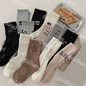 Mens Womens Sport Socks ESS Tall Sock Pure Cotton Breathable Sock Brand Basketball Skateboard Sock