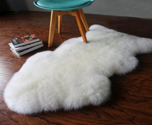 Päls konstgjorda fårskinn håriga mattor för vardagsrum sovrum mattor hud päls vanlig fluffig yta mattor tvättbart sovrum faux mat c19036108736