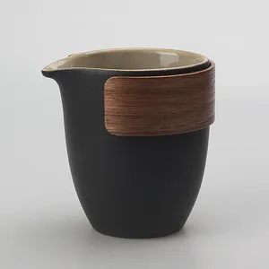 Conjuntos de Teaware 260ml Pottery preta Não