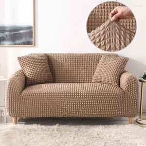 Stuhl Deckt mit fester Farbe All Seasons Fabric Sofa Abdeckung Universal All-Inclusive Single Double Three Sitze elastisch