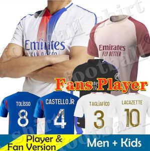 2024 Maillot Lyon Soccer Jerseys 24 25 Olympique Lyonnais OL Digital 3rd Fourth Shirts CAQUERET TRAORE MEMPHIS BRUNO G Men Football Shirt Kids Kits Equipment
