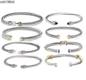 Charm Bracelets DY bracelet designer fashion vintage cable bracelet 925 silver gold bracelet Cuff Bangle jewlery designer for women men 20 options designer jewelry