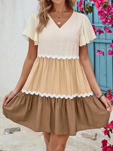 Vestidos casuais mulheres verão v pesco