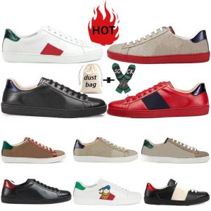 Die besten Designerschuhe Luxus Sneaker Casual Shoes Menwomen Schuhe modische und atmungsaktive klassische Tiermuster Ladies Lederschuhe für Outdoor