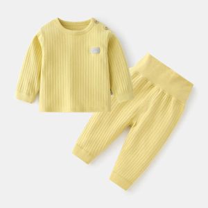 Kleidungssets Herbst und Winter heiße Unterwäsche Set Baby Kleidung Set Jungen und Mädchen Pyjama Set Baby warmes Pyjama Set Candy Color Childrens Clothingl2405