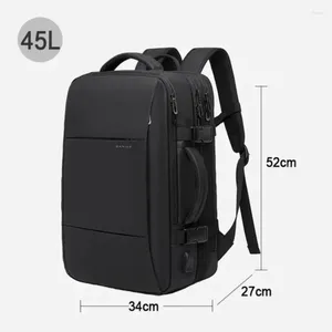 Школьные сумки путешествовать по рюкзаке мужски бизнес расширяется USB -сумка большие мощности 17,3 водонепроницаемые ноутбуки