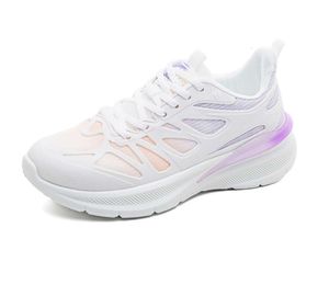 2024 Nya män Kvinnor Skor Vandring Running Flat Shoes Soft Sole Fashion White Black Pink Bule bekväm sport Z59 GAI 858