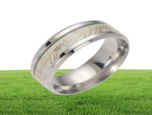 Nuovo acciaio inossidabile Il signore di un anello anelli di dito luminosi fluorescenti per le donne gioielli di moda può far cadere la nave4189722