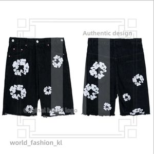 Fashion Denim Teers Mens Shorts Designer Men Womens Casual Short Pants Men Demin Foam Printing Beach Shorts Man Sport Shorts 217