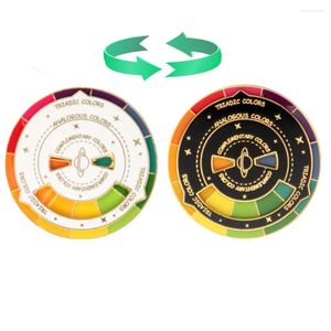 Брошь цветной компас эмалевой штифт прядильный колес